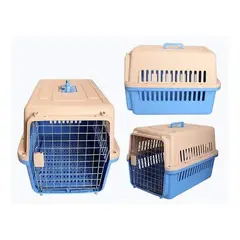 LISM - Jaula Transportador Perros Gatos 56x36x36 Cm Viaje Seguridad
