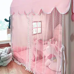 TATEE - Carpa Para Niños Princesa Tienda Infantil Rosa con luz