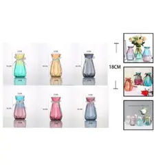 GENERICO - Macetero De Vidrio 18Cm Para Flores Florero