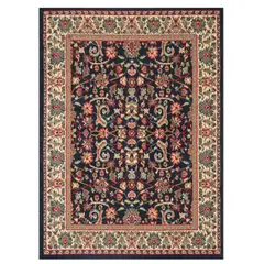 CANNON - Alfombra Hibisco Negro 150x200