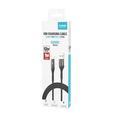 KBOD - Cable Para Carga y Datos Usb Tipo C Cbo59 1 Metro 12W Negro