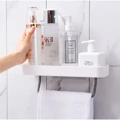 HOMEY - PACK 2 Colgador De Toalla Con Organizador Auto Adhesivo