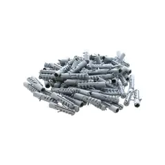 GENERICO - Tarugo Plástico Con Tope Bolsa De 500 Und De 8mm