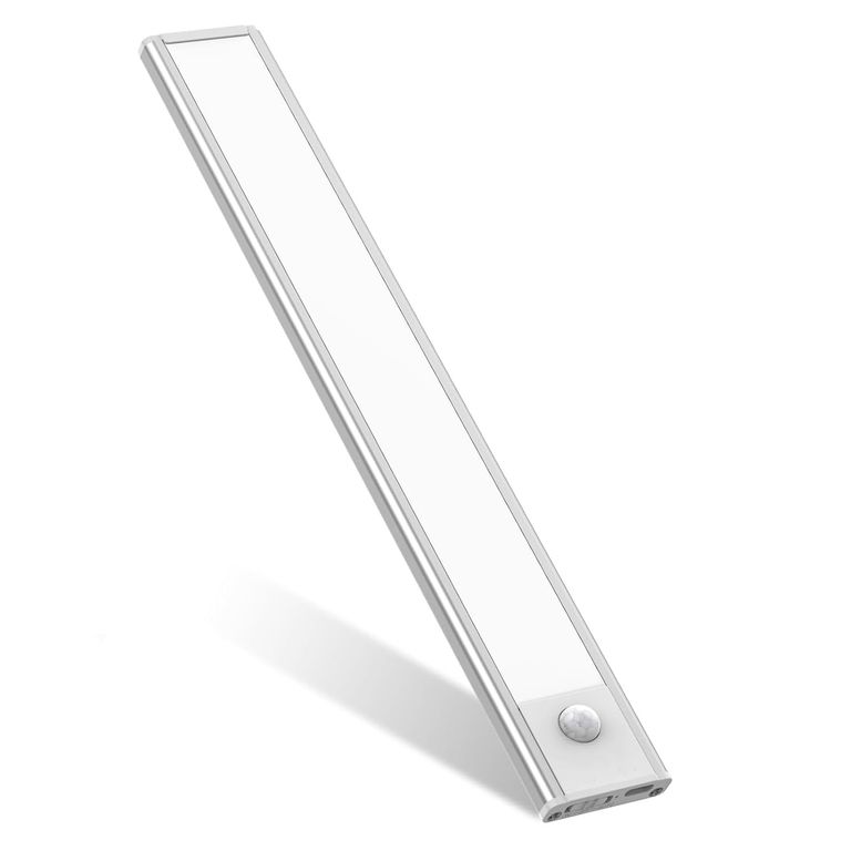 Barra de Luz Plateado Ultra Slim Luz Fría USB-C con sensor