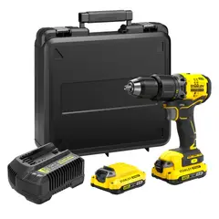 STANLEY - Kit Taladro Percutor 1/2” 20V + accesorios SBD715D2K-B2