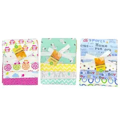 GENERICO - Set 4 Mantas Franela Tutos Bebe Pañales Tela Bebé Color Modelo