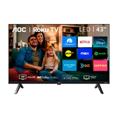 AOC - Smart TV 43" Roku TV Series 43S5045 LED HD Wifi HDMI USB