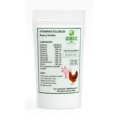 GENERICO - Vitaminas solubles para gallinas y aves en general sachet 20 gramos