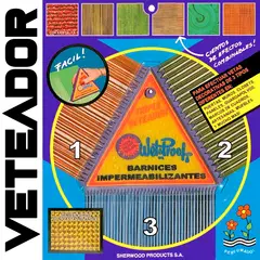 WETPROOF - VETEADOR MADERA BARNIZ PINTURA PASTA DECORA 3 EFECTOS! 1 UNID AMARILLO