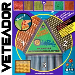 WETPROOF - VETEADOR MADERA PINTURA BARNIZ PASTA ARTESANÌA 3 EFECTOS 1 UNID. VERDE