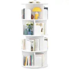 ROHE - Biblioteca Giratoria Librero Organizador Blanco 125x46x46cm