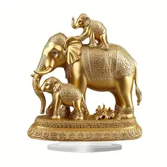 VATYERTY - Artículo único en 2D de 25 x 20 cm 3 elefantes grandes