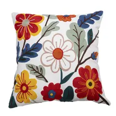GENERICO - Funda De Cojín Decorativa Hermosos Bordado 45x45