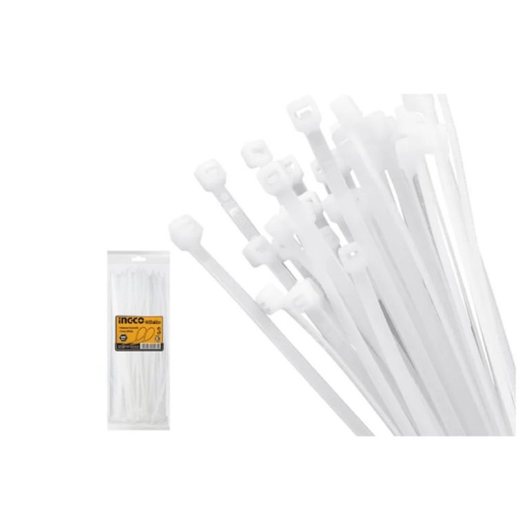 Amarracable plástica blanca 250mm bl100 hct25048 Ingco
