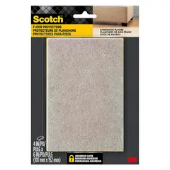 3M - Protector de fieltro piso madera 4 unidades scotch