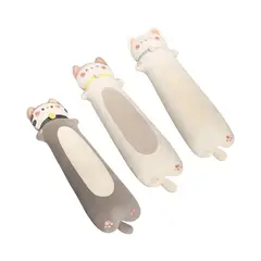 TOPSOC - Gatito Michi Pansita Almohada Cojín Kawaii Largo De 90 Cm