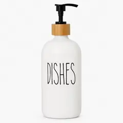 HOMESTAR - Dispensador de jabón blanco 500 ml para lavaloza y cocina