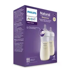 AVENT - Pack 2 Mamaderas Natural Response 330ml 3m+