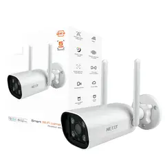 NEXXT SOLUTIONS - Home Cámara Inteligente Wi-Fi, Exteriores, 2K, 5MP, Detección, Visión Nocturna