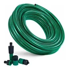 GENERICO - Manguera Jardín 1/2 Pulgada 30 Mts Mas Pistola Y Acoples