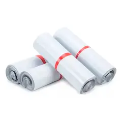 GENERICO - Pack 100 Bolsas Courier Embalaje Blanca Autoadhesivo 25x35cm