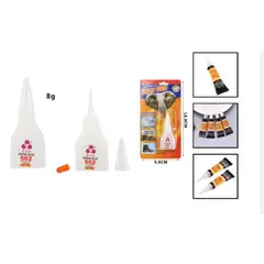 GENERICO - Pegamento Articulo Pegajoso 8 Gramos Set 5 Unidades