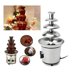 LISM - Cascada Fuente De Chocolate 4 Nivel Fondue Chocolate Fiesta