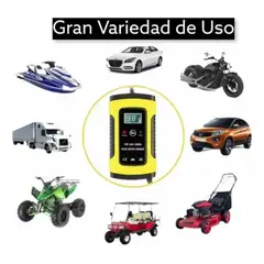 LISM - Cargador Auto Inteligente Batería 12v Auto Moto Carga Rápida