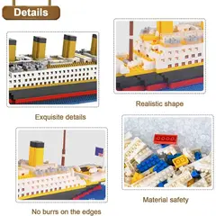 LISM - Set De Construcción Rms Titanic Model 3d 1860 Piezas
