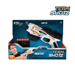 TEAM SHOTZ - Juguete Lanzador de Dardos 5 Dardos Espuma Niños