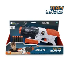 TEAM SHOTZ - Juguete Lanzador Dardos Espuma Niños