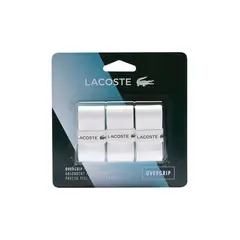 LACOSTE - Overgrip Blanco X3 Tenis Padel