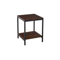 HABITA2 CHILE - Mesa Lateral Texas-2 Niveles Madera Oscura