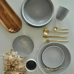 DECO EXPRESS - Juego De Vajilla 16 piezas Loza Cerámica Skadar