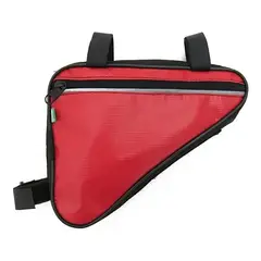GENERICO - Bolso Triangular Bicicleta Abrojos Impermeable Trasero Rojo