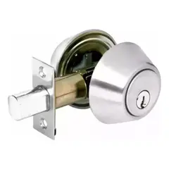 GENERICO - Cerradura Chapa Seguridad Cerrojo Acero Inoxidable +3 Llaves