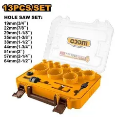 INGCO - Set 13 Pz Sierra Copa Bi-metal 19-64 Mm Maleta Akh0132