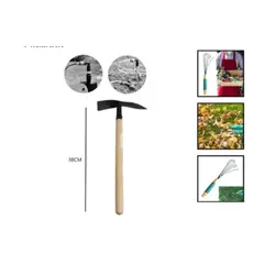 GENERICO - Azado Plano Doble Puntiagudo Para Jardineria 38 Cm