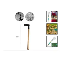 GENERICO - Azado Plana Para Jardineria Mango De Madera 38 Cm