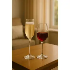 HAUSMANN - Set 6 Copas Flute 195mL + 6 Copas Vino 405mL Montepulciano