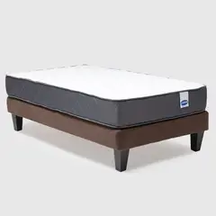 CABSUR - CAMA EUROPEA MAX 1 PLAZA CHOCOLATE