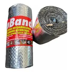 GENERICO - Cinta Tapagoteras Aluminio Reforzado 2,5mts x 10 cm