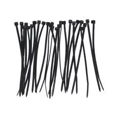 MACROTEL - Amarras Plásticas Negra 150×3,6mm 25 Unidades