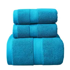 GARSIL - Pack De 3 Toallas De Baño y mano hotel de Algodon grueso Turquesa