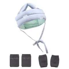 LELOX - Casco de seguridad para bebé con rodilleras（Corona）