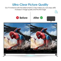 GENERICO - Interior Mini Hd Digital Antena De Televisión Antena De Tele