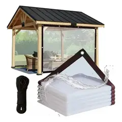 GENERICO - Lonas Transparentes Resistentes Impermeables 3m×4m