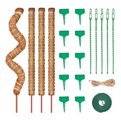 KUANGYE - 21 Kits Tutor De Musgo Soporte Para Plantas 100cm/fibra Coco