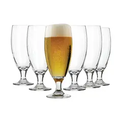CRISTAR - Set 6 Copas Cerveceras Toscana 386ml