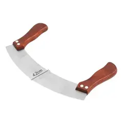 GENERICO - Cuchillo Media Luna Ergonómico de Acero Inoxidable 26 cm
